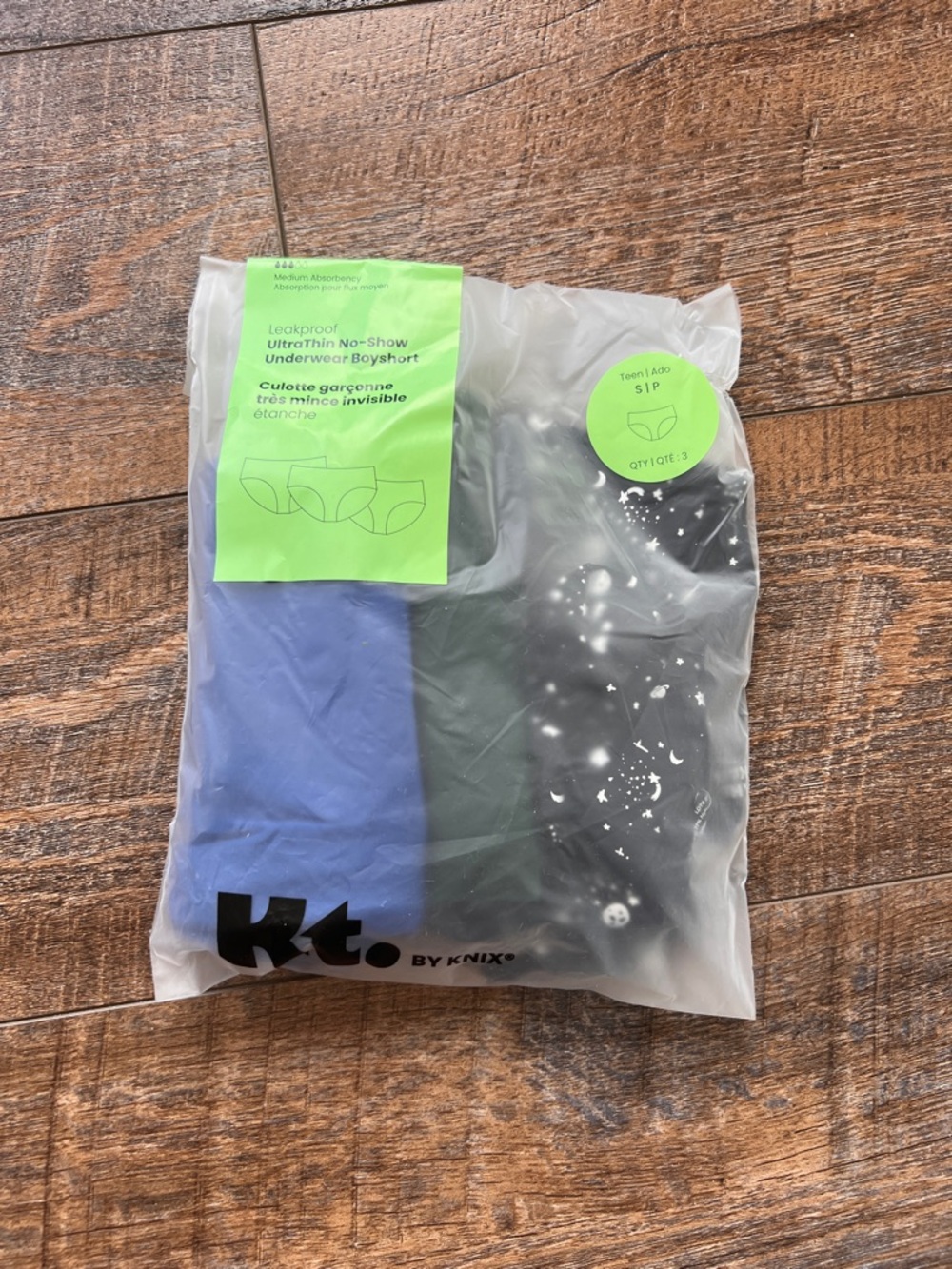 Knix Teen Black Period Underwear Set